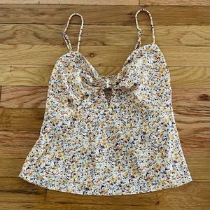 Abercrombie Floral Knot Front Cami